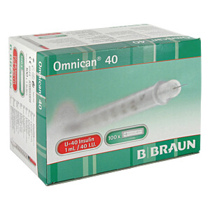 OMNICAN Insulinspr.1 ml U40 m.Kan.0,30x12 mm einz.