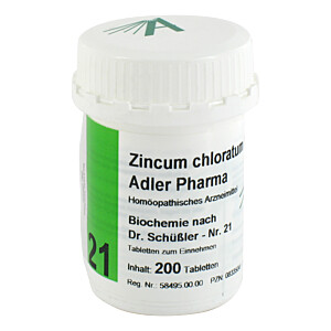 BIOCHEMIE Adler 21 Zincum chloratum D 12 Tabletten