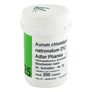 BIOCHEMIE Adler 25 Aurum chloratum natr.D 12 Tabletten