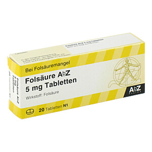 FOLSÄURE AbZ 5 mg Tabletten