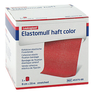 ELASTOMULL haft color 8 cmx20 m Fixierb.rot