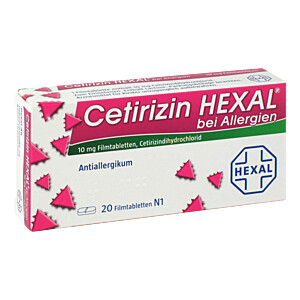 CETIRIZIN HEXAL Filmtabletten bei Allergien