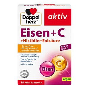 DOPPELHERZ Eisen+Vit.C+L-Histidin Tabletten