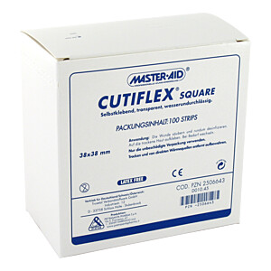 CUTIFLEX Folien-Pflaster square 38x38 mm MasterAid