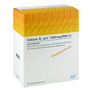 CALCIUM D3 acis 1000 mg-880 I.E. Brausetabletten