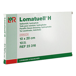 LOMATUELL H Salbentüll 10x20 cm steril