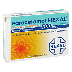 PARACETAMOL 500 mg HEXAL b.Fieber u.Schmerzen Tab.