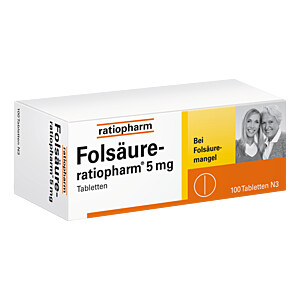 FOLSÄURE-RATIOPHARM 5 mg Tabletten