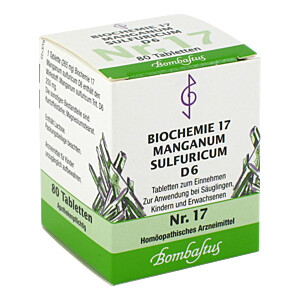 BIOCHEMIE 17 Manganum sulfuricum D 6 Tabletten