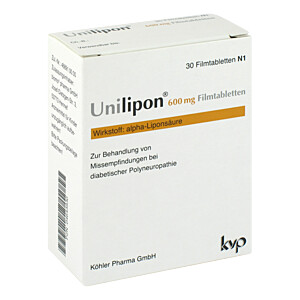 UNILIPON 600 mg Filmtabletten