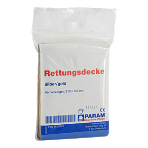 RETTUNGSDECKE gold-silber