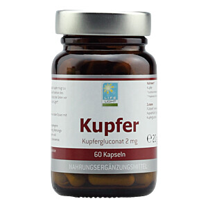 KUPFER 2 mg aus Kupfergluconat Kapseln