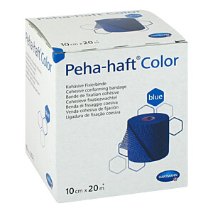 PEHA-HAFT Color Fixierbinde 10 cmx20 m blau