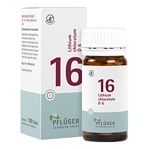 BIOCHEMIE Pflüger 16 Lithium chloratum D 6 Tabletten