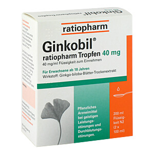 GINKOBIL-ratiopharm Tropfen 40 mg