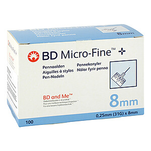 BD MICRO-FINE+ 8 Pen-Nadeln 0,25x8 mm