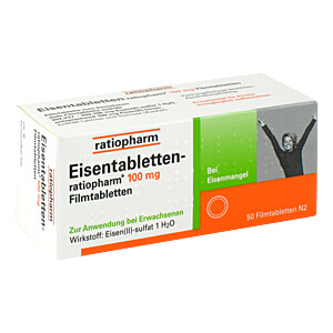 EISENTABLETTEN-ratiopharm 100 mg Filmtabletten