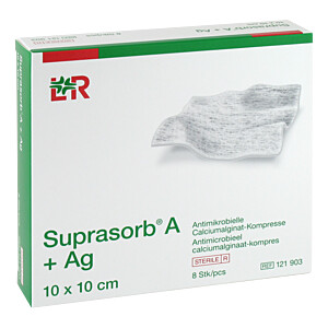 SUPRASORB A+Ag Antimik.Cal.Alginat Kompr.10x10 cm