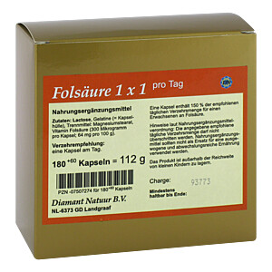 FOLSÄURE 1X1 pro Tag Kapseln