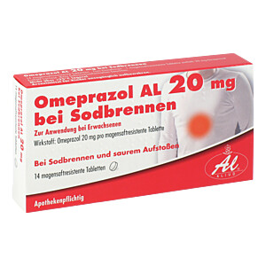 OMEPRAZOL AL 20 mg bei SodbrennenmagensaftresistentTabletten