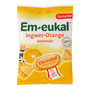 EM-EUKAL Bonbons Ingwer Orange zuckerfrei