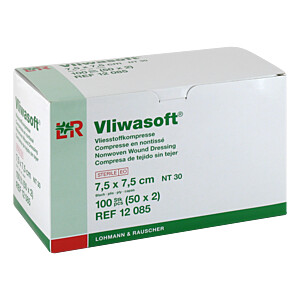 VLIWASOFT Vlieskompressen steril 7,5x7,5 cm 6l.