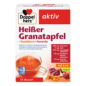 DOPPELHERZ heißer Granatapfel+Sanddorn+Acerola