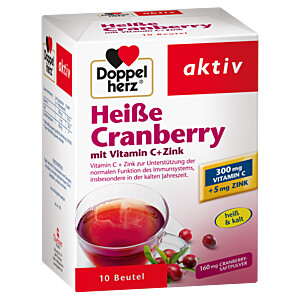 DOPPELHERZ heiße Cranberry m.Vit.C+Zink Granulat