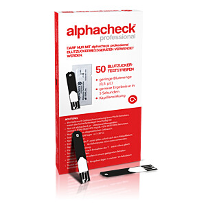 ALPHACHECK professional Blutzuckerteststreifen