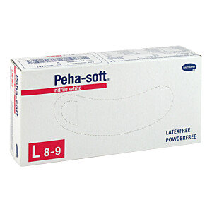 PEHA-SOFT nitrile white Unt.Hands.unsteril pf L