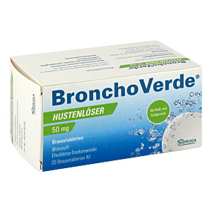 BRONCHOVERDE Hustenlöser 50 mg Brausetabletten