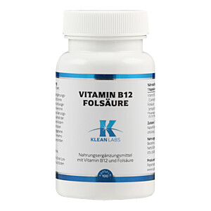 VITAMIN B12+FOLSÄURE KLEAN LABS Kapseln