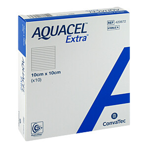 AQUACEL Extra 10x10 cm Verband