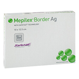 MEPILEX Border Ag Schaumverb.10x12,5 cm steril