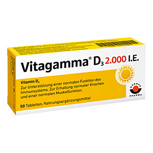 VITAGAMMA D3 2.000 I.E. Vitamin D3 NEM Tabletten