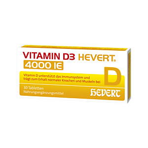 VITAMIN D3 HEVERT 4.000 I.E. Tabletten