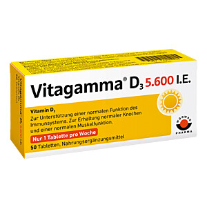 VITAGAMMA D3 5.600 I.E. Vitamin D3 NEM Tabletten