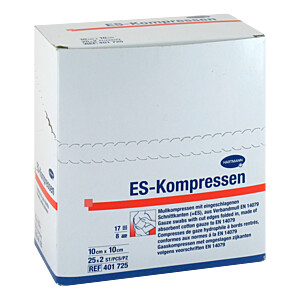 ES-KOMPRESSEN steril 10x10 cm 8fach