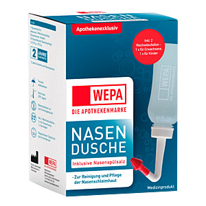 WEPA Nasendusche mit 10x2,95 g Nasenspülsalz