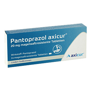 PANTOPRAZOL axicur 20 mg magensaftresistentTabletten