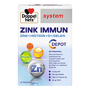 DOPPELHERZ Zink Immun Depot system Tabletten