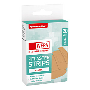 WEPA Pflasterstrips Classic wasserabweis.3 Größen