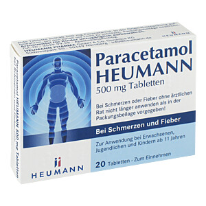 PARACETAMOL HEUMANN 500mg Tab.b.Schmerzen u.Fieber