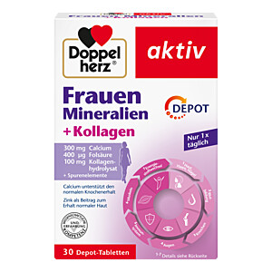 DOPPELHERZ Frauen Mineralien+Kollagen Depot Tabletten