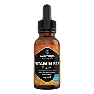 VITAMIN B12 100 -m63g hochdosiert vegan Tropfen