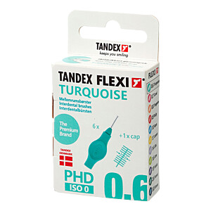 TANDEX FLEXI Interdentalb.PHD 0.6-ISO 0 turquoise