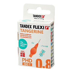 TANDEX FLEXI Interdentalb.PHD 0.8-ISO 1 tangerine