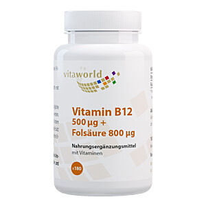 VITAMIN B12 500 -m63g+Folsäure 800 -m63g Tabletten