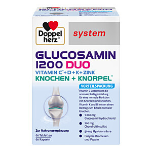 DOPPELHERZ Glucosamin 1200 Duo system Kombipackung