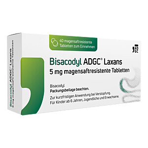 BISACODYL ADGC Laxans 5 mg magensaftresistentTabletten